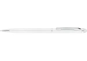Ручка кулькова ECONOMIX STYLUS металева пише блакитним E10308, Ручки кулькові - фото 1