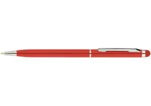 Ручка кулькова ECONOMIX STYLUS металева пише блакитним E10308, Ручки кулькові - фото 2