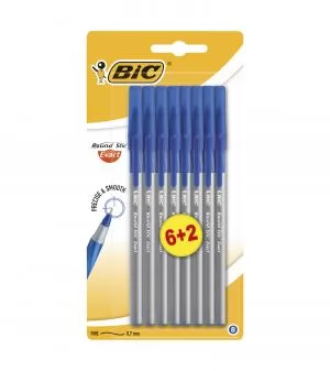 Ручка кулькова Round Stic Exact синій 0.28мм 6 2шт BIC bc932862