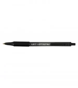 Ручка кулькова Soft Clic Grip чорний без ШК на ручці BIC bc837397