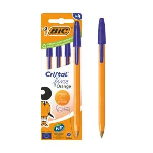 Ручка кулькова BIC Оранж синя 4шт в упаковці bc516336, Ручки кулькові