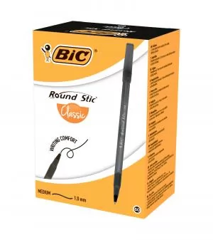 Шариковая ручка Round Stic 0.32 мм 60 шт без ШК на ручке BIC bc921403 - Фото 3