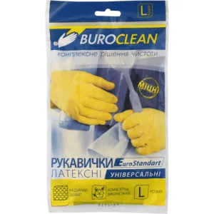 Перчатки хозяйственные Buroclean размер L 10200302, Перчатки - фото 1