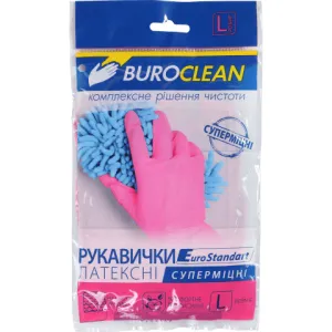Рукавички BUROCLEAN господарські суперміцні Buroclean розмір L 10200305, Рукавички