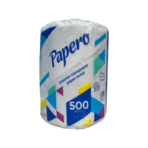 Полотенце на гильзе целлюлозное Papero 1 рулон 2-х слой 500 листов Джамбо RL074 6 50983, Полотенца