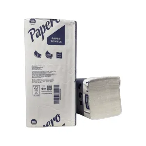 Полотенца целлюлозные Papero листовые 2 слоя 210х220 мм 160 шт RV022 20 50985, Полотенца