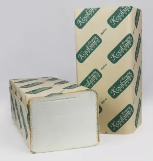 Рушники Кохавінка целюлозні V-подібні 23х25 см160 листів 2-х шарові білий kx.50194, Рушники