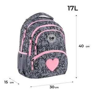 Рюкзак GoPack Education Fluffy Heart GO26-175M-4, Рюкзаки - фото 16