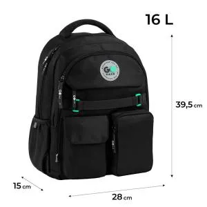 Рюкзак GoPack Education 183 черный GO26-183M-3, Рюкзаки - фото 17