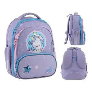 Рюкзак GoPack Education каркасный 597M-3 Fairytale Unicorn GO25-597M-3, Рюкзаки