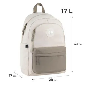 Рюкзак GoPack Education Teens 141L бежевый коричневый GO26-141L-1, Рюкзаки - фото 15