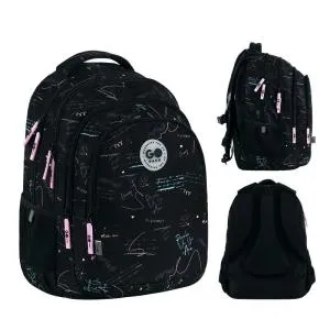 Рюкзак GoPack Teens 162L-1 черный GO26-162L-1, Рюкзаки
