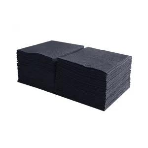 Салфетки Tischa Papier 2 слоя черные 25x23,6 тишина по 15 ящ C104, Салфетки