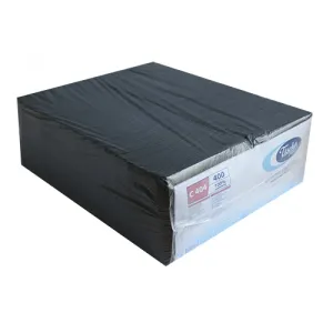 Стілові серветки Atma 2ух шарові чорні 400шт Тиша 6 пач/пак C404, Рушники