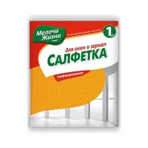 Салфетка п. для стекла зеркал МЖ 30х36см 1341 CD 0146531