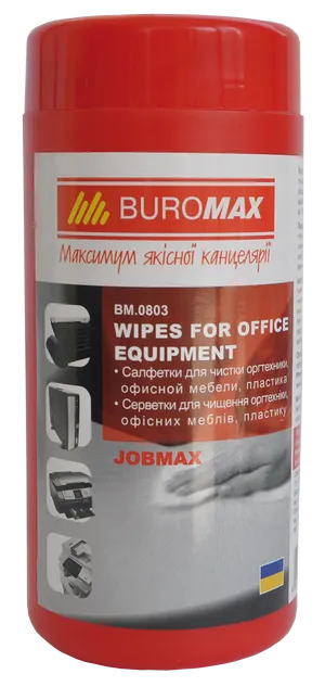 Салфетки для очистки оргтехники пластика офисной мебели Buromax BM.0803 - Фото 1