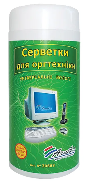 Салфетки влажные универсальные для оргтехники Arnika 30663 - Фото 1