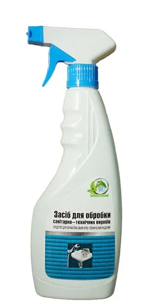 САНТИК Green house с распылителем 500г для сантехники кафель фаянс 0155230