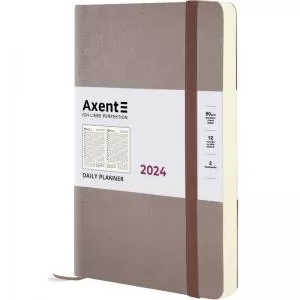 Щоденник датований 2024 Partner Soft Earth Colors A5 коричневий AXENT 8820-24-01-A - Фото 1