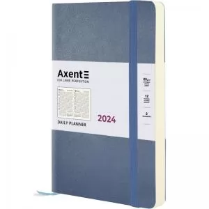 Щоденник датований 2024 Partner Soft Earth Colors A5 синій AXENT 8820-24-02-A - Фото 1