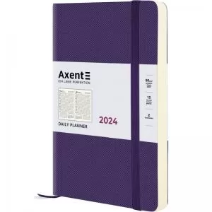 Щоденник датований 2024 Partner Soft Diamond A5 фіолетовий AXENT 8818-24-11-A - Фото 1