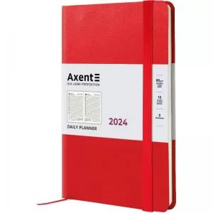 Щоденник датований 2024 Partner Strong A5 червоний AXENT 8819-24-05-A - Фото 1