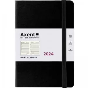 Щоденник датований 2024 Partner Strong A5 чорний AXENT 8819-24-01-A