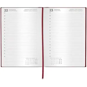 Ежедневник 2027 Classic Style 145x210 с/т бордовый 8840-27-3-A, Ежедневники датированные - фото 1