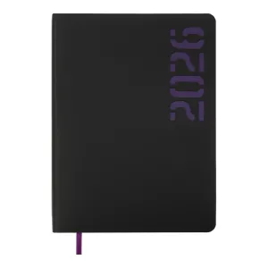 Ежедневник датированный 2026 А5 Buromax NEON BM.21153, Ежедневники датированные