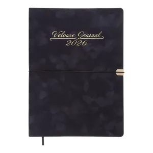 Ежедневник датированный 2026 Buromax VELOUR A4 BM.2771-01, Ежедневники датированные