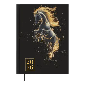 Ежедневник датированный 2026 A5 Buromax HORSE BM.2189, Ежедневники датированные
