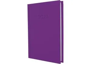 Ежедневник датированный А5 2027 ECONOMIX SATIN сиреневый А5 E21612-12, Ежедневники датированные