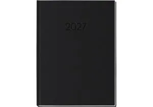 Дневник датированный ECONOMIX 2027 КЛЕТКА черный А5 E21609-01, Ежедневники датированные