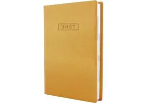 Ежедневник датированный А5 2027 Optima MINK металлик O25237, Ежедневники датированные