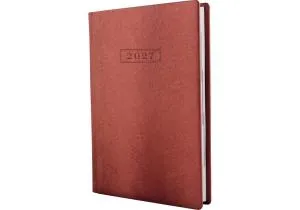 Ежедневник датированный А5 2027 Optima MINK металлик O25237, Ежедневники датированные - фото 1