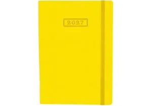 Ежедневник датированный А5 OPTIMA NAMIB желтый с резинкой O25205-05, Ежедневники датированные