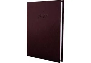 Ежедневник датированный А5 ECONOMIX СТИЛЬ бордовый E21636-18, Ежедневники датированные