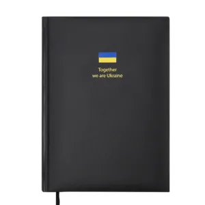 Ежедневник недатированный Buromax BRAVE A5 черный искусственная кожа 336 стр. BM.20690-01, Ежедневники недатированные