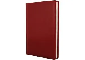 Ежедневник недатированный А5 OPTIMA GLOSS 2027 кремовый блок линия красный O25402-03, Ежедневники недатированные
