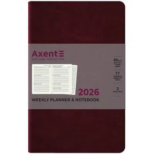 Еженедельник датированный 2026 Axent Partner City Soft 125x195 мм, Еженедельники датированные - фото 11