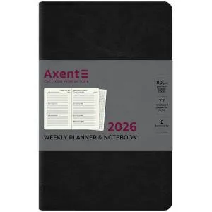 Еженедельник датированный 2026 Axent Partner City Soft 125x195 мм, Еженедельники датированные - фото 1