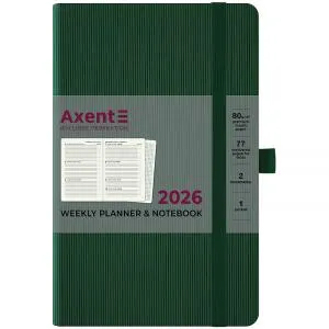 Еженедельник датированный 2026 А5 Axent 8515-26 Partner Lines 125x195, Еженедельники датированные - фото 10