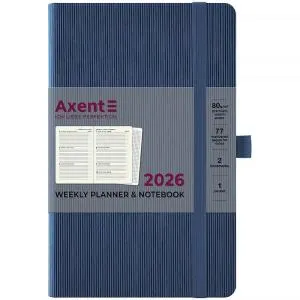 Еженедельник датированный 2026 А5 Axent 8515-26 Partner Lines 125x195, Еженедельники датированные - фото 13