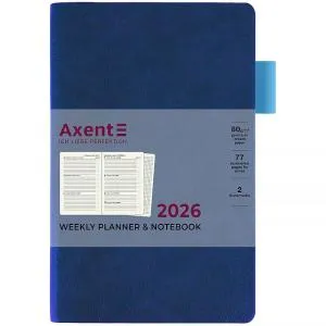 Еженедельник датированный 2026 A5 Axent 8527-26 Partner Soft Muse 125x195мм, Еженедельники датированные - фото 11