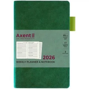 Еженедельник датированный 2026 A5 Axent 8527-26 Partner Soft Muse 125x195мм, Еженедельники датированные - фото 5