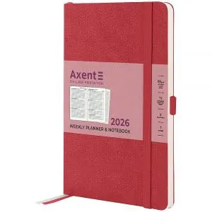 Еженедельник датированный 2026 A5 Axent 8509-26 Partner Soft Skin 125x95 мм, Еженедельники датированные - фото 9