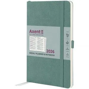 Еженедельник датированный 2026 A5 Axent 8509-26 Partner Soft Skin 125x95 мм, Еженедельники датированные - фото 15