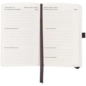 Еженедельник датированный 2026 A5 Axent 8509-26 Partner Soft Skin 125x95 мм, Еженедельники датированные - фото 1