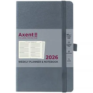Еженедельник датированный 2026 A5 Axent 8505-26 Partner Strong 125x195 мм, Еженедельники датированные - фото 16