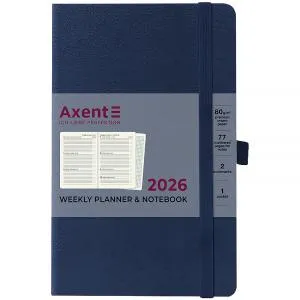 Еженедельник датированный 2026 A5 Axent 8505-26 Partner Strong 125x195 мм, Еженедельники датированные - фото 5